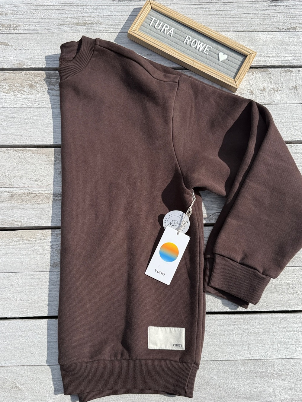 VUORI Restore Oversized Crew 2.0 French Roast
Size XS NWT Brown